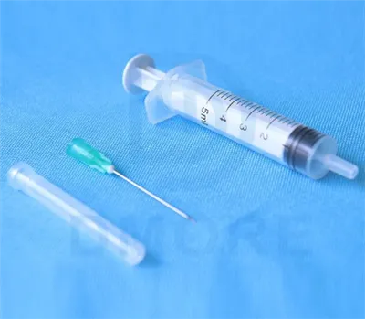 הזרקת בטיחות סטרילית פלסטיק חד פעמית רפואית 3 מ